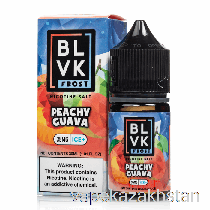 Vape Disposable Peachy Guava - BLVK Frost Salts - 30mL 35mg